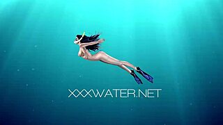 underwater blowjob turns into a wild teen threesome.