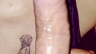 couple shares intimate oral moment together