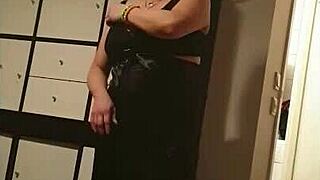 She changes clothes and shows off! Wow.