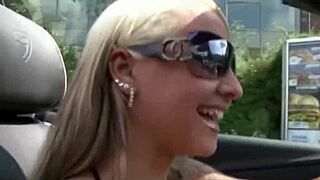 germany teen 18+ blonde enjoys outdoor play with mature black cock