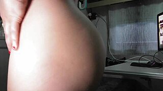hey, check out this mature milf masturbating on webcam.