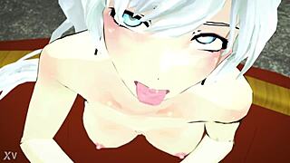 i train weiss's stamina in rwby hentai.