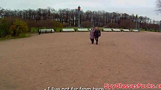 Intense blowjob leads to hard fucking in cowgirl on hidden outdoor spycam.