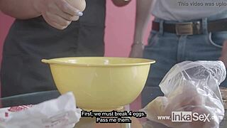 Peruvian brunette seller caught by pervert buyer