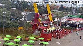 watch these latinas finger each other in public amusement park