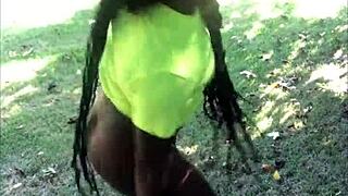 rock kardash dick workout in public cosplay with big black cock fetish