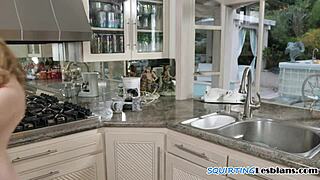 fingered babe squirts after oral pleasuring.