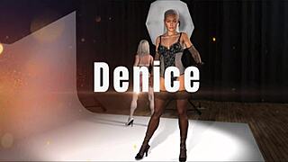 Denice and Alexia in interracial threesome