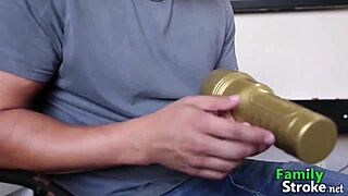 stepbrother caught using pussy toy in pov dare