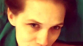 she makes him cum all over her face with toys