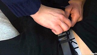 piecia and tristan tease each other with their uncut cocks in a homemade scene