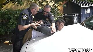 hey, watch this black guy get slammed by two cops in the office!