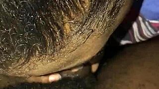 i'm giving a sloppy blowjob to that monster cock