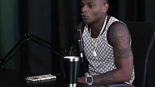 Beautiful transsexual performs in lingerie gangbang scene