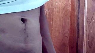 Young skinny twink masturbates at home.