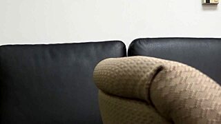 zelda sits on the sofa for a rough casting interview