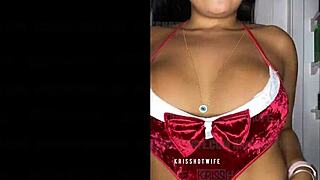 Kriss hotwife christmas sexy fantasies with old brazilian cuckold couple