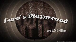 Hey, check Lara Latex getting wild with her sexy feet!