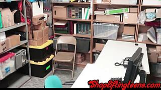 i caught this latina amateur riding dick after shoplifting.