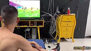 Watching The Game And Fucking My Wife - Natalia Prado - Victor Hugo Complete On X-Red