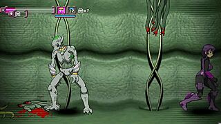 Big tits and double penetration in a wild alien gangbang