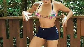 jungle flex in the forest