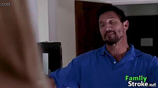 Watch this young blonde suck her American stepdad's cock in Familystroke