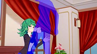 One Punch Man hentai - Tatsumaki in hard action - Japanese Asian manga anime film game.