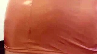 Curvy Babe In Latex Dress Gives Jerk Off Instructions?