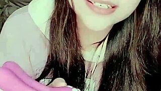 Curious Petite 18+ Girl Masturbating With A Bunny Toy