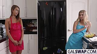 Tight Gals Arya And Jill Swap Their Monster Cocks In 4some