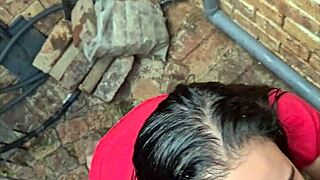 I got my cock sucked in back alley after piss facial