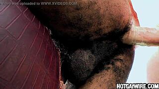 Black thug feels intense pleasure getting fucked hard.