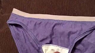 Unloading Into A Pair Of Panties!