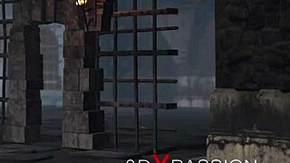 dwarf knight fucks princess slave in castle