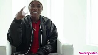 hot milf eating her ebony friends pussy in interracial lesbian masturbation