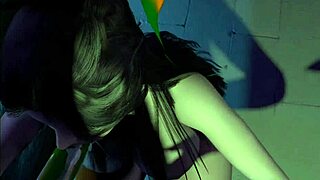 In this hentai, the cute beauty bends over for monster anal. Watch the creampie cumshot!