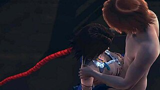 Final Fantasy X-2 Yuna Handjob and Boobjob Hentai Action.