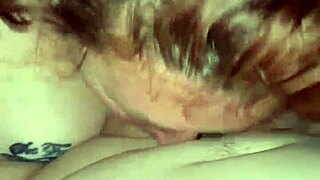 bbw giving an amazing blowjob to her guy