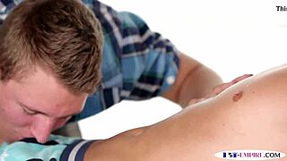 bi hunk gets pussylicked, screwed, facialized