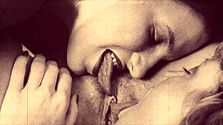 hey, check these vintage lesbian lovers getting cozy