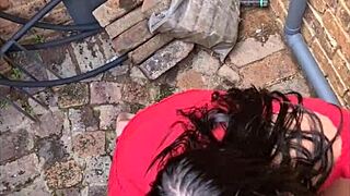 I got my cock sucked in back alley after piss facial