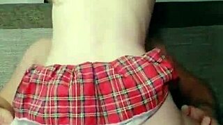 Blonde Amateur Colegiala Rides Verga In Her Everyday Story