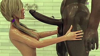 Træner knepper fit babe i gymnastiksal - kan han håndtere hendes store patter og creampie afslutning?