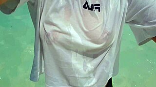 Check Out This Hot Slut Playing With Her Ass And Pussy Outdoors!