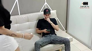 A homemade 69 session with deepthroat and blowjob