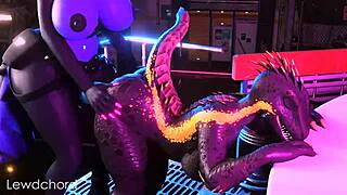 Furry Futa Highwire Pounds Lizard Hard