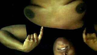 ebony girl gets fucked to tears with titties bouncing in doggy and reverse cowgirl by monster cock