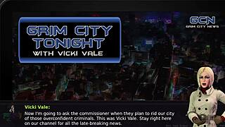 Vikki vale gives intense blowjob in batman grim city part 1.