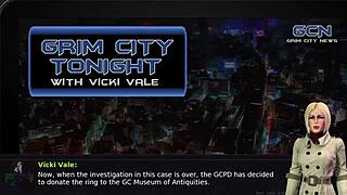 Vikki vale gives intense blowjob in batman grim city part 1.